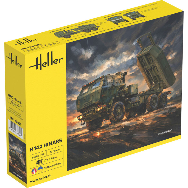 M142 HIMARS (High Mobility Artillery Rocket System) - 1/72 - HELLER 30806
