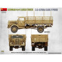 Camion cargo allemand 3t 4x4 3.6-6700A Première production - 1/35 - MINIART 35199