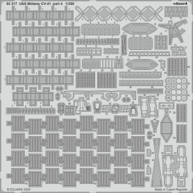 Détaillage USS Midway CV-41 TRUMPETER - 1/350 - EDUARD BIG5375