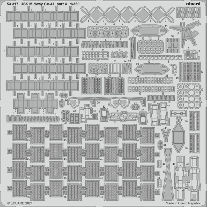 Détaillage USS Midway CV-41 TRUMPETER - 1/350 - EDUARD BIG5375
