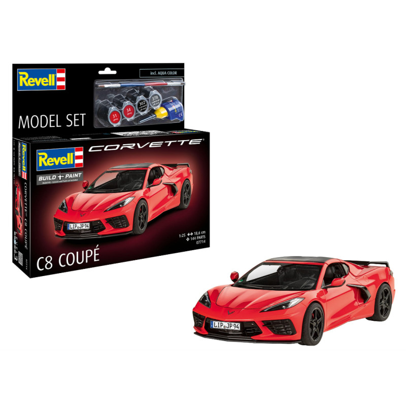 Corvette C8 Coupé Set complet - 1/24 - REVELL 67714