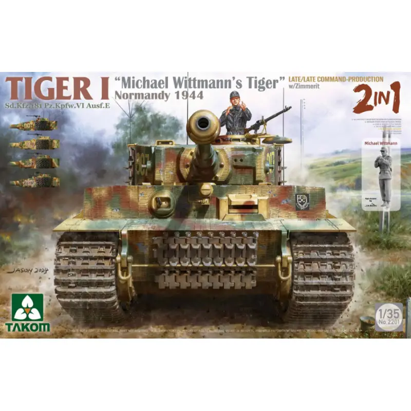Tiger I "Michael Wittmann's Tiger" Normandy 1944 - 1/35 - TAKOM 2201