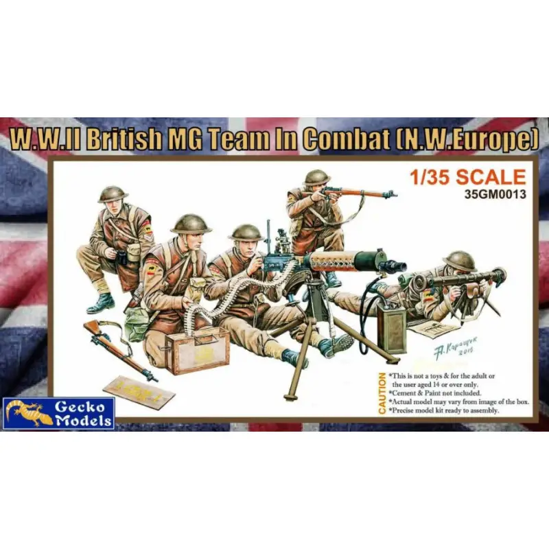 Équipe de mitrailleurs britanniques WWII - 1/35 - GECKO MODELS 35GM0013