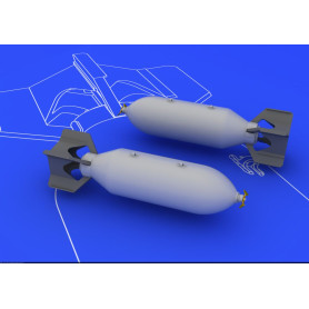 US 500lb bombs (2 pcs) - 1/48 - EDUARD 648081