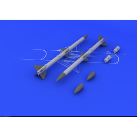 AIM-120A/B AMRAAM (2pcs) - 1/48 - EDUARD 648084