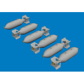 US 500lb bombs PRINT - 1/72 - EDUARD 672394
