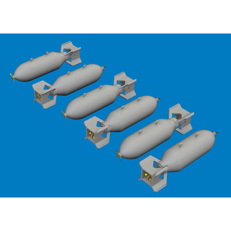 US 500lb bombs PRINT - 1/72 - EDUARD 672394