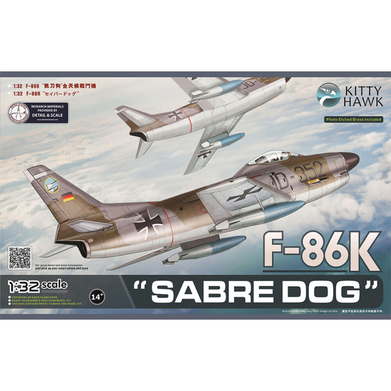 F-86K Sabre Dog - 1/32 - KITTY HAWK KH32008