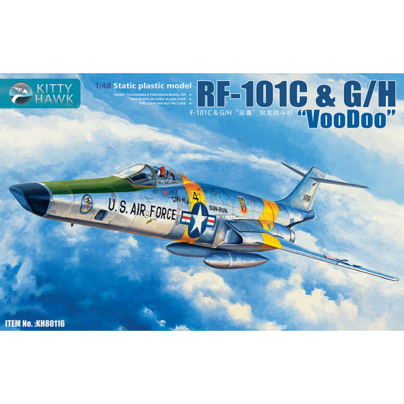 RF-101 C G/H Voodoo - 1/48 - KITTY HAWK KH80116
