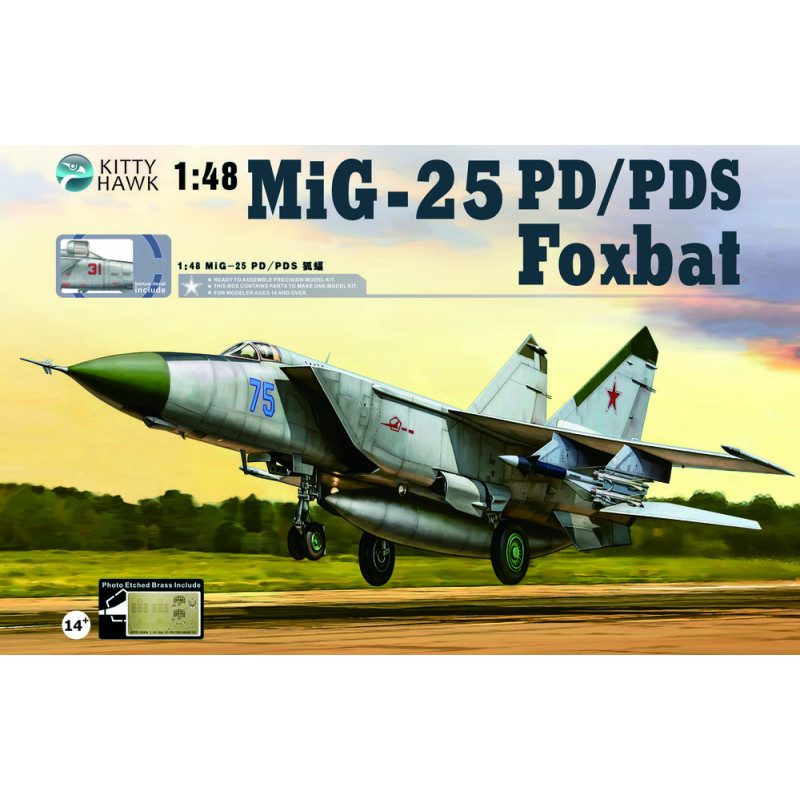 MIG-25 PD/PDS Foxbat - 1/48 - KITTY HAWK KH80119