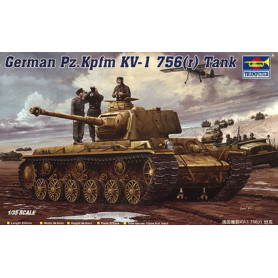 Char allemand Pz.Kpfm. KV-1 756(r) - 1/35 - TRUMPETER 00366