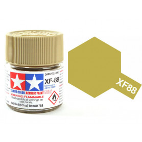 Tamiya XF-88 - jaune sombre 2 - pot acrylique 10 ml
