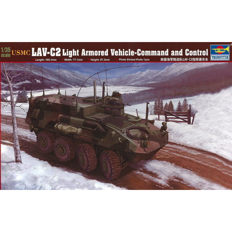 Véhicule de commandement et de contrôle LAV-C2 de l'USMC - 1/35 - TRUMPETER 00371