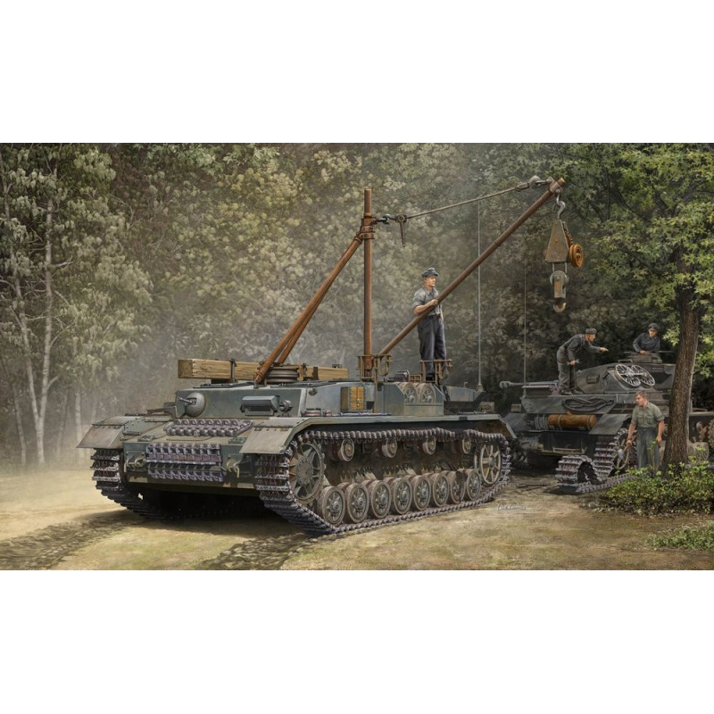Véhicule de dépannage allemand Bergepanzer IV - 1/35 - TRUMPETER 00389