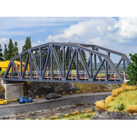 Pont voie unique arc en acier - échelle HO 1/87 - Kibri 39700