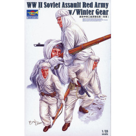 Assaut de l'Armée rouge soviétique avec équipement d'hiver - 1/35 - TRUMPETER 00414