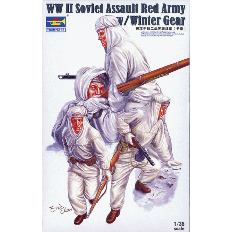 Assaut de l'Armée rouge soviétique avec équipement d'hiver - 1/35 - TRUMPETER 00414