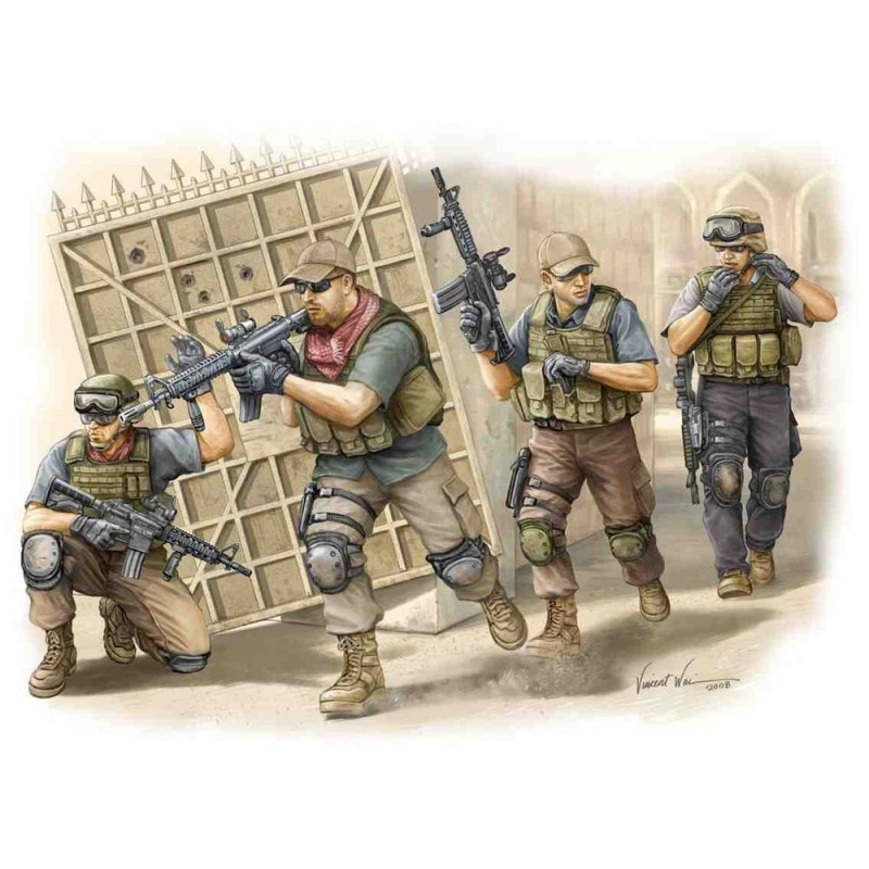PMC en Irak Équipe de déplacement de feu - 1/35 - TRUMPETER 00419