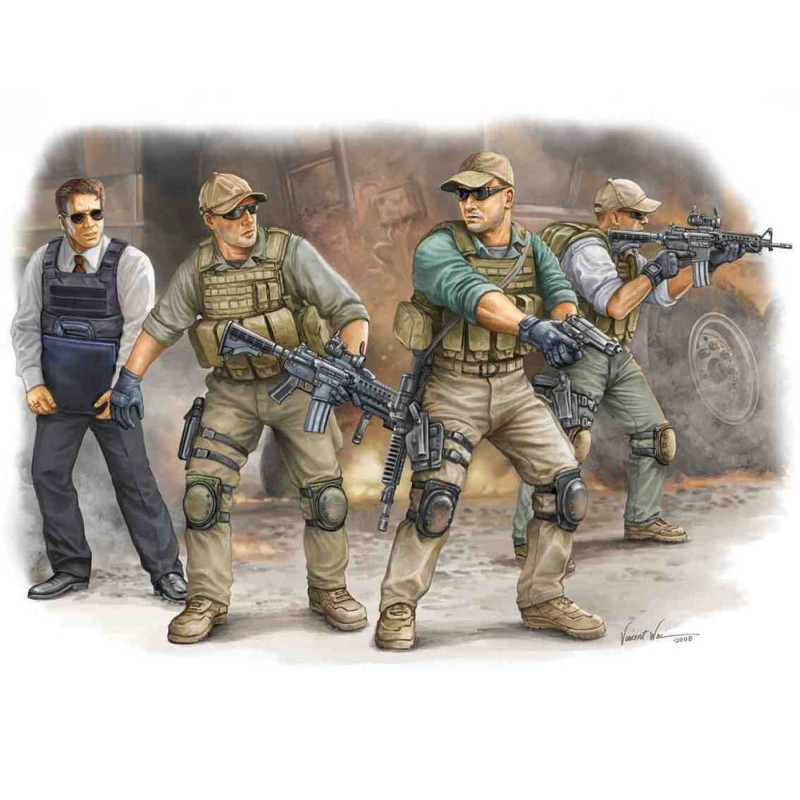 Société militaire privée en Irak Protection VIP - 1/35 - TRUMPETER 00420
