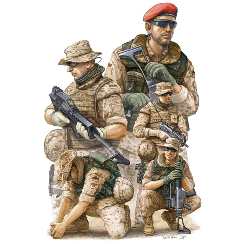 Soldats allemands modernes de l'ISAF en Afghanistan - 1/35 - TRUMPETER 00421