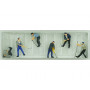 Cheminots poseurs de voie - HO 1/87 - PREISER 10418