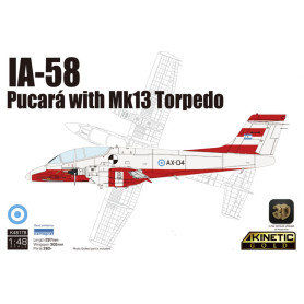 IA-58 Pucará avec torpille Mk13 - 1/48 - KINETIC K48178