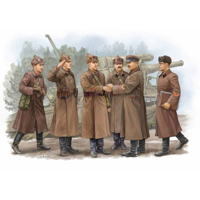 Artillerie soviétique Inspection du commandant - 1/35 - TRUMPETER 00428