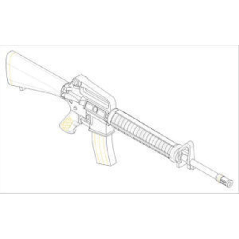 Fusils d'assaut AR15/M16/M4 M16A2 (6 unités) - 1/35 - TRUMPETER 00502