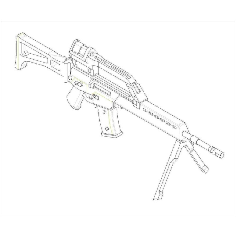 Fusil d'assaut MG36 - 1/35 - TRUMPETER 00503