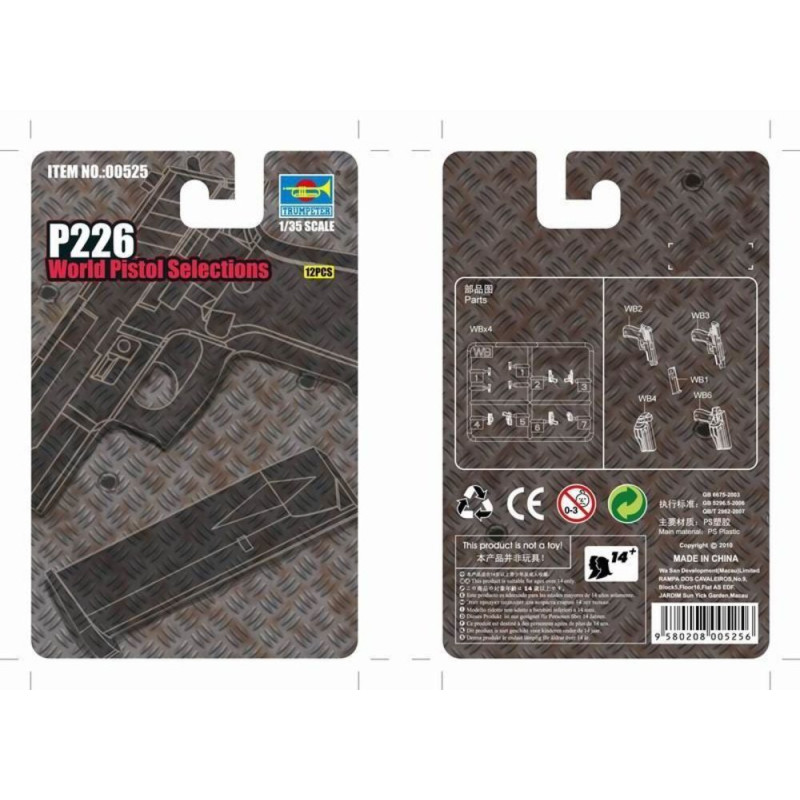 Sélection mondiale de pistolets P226 - 1/35 - TRUMPETER 00525