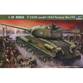 Char soviétique T-34/85 1944 Baunummer 174 - 1/16 - TRUMPETER 00904