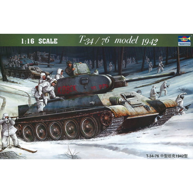 Char soviétique T-34/76 (1942) - 1/16 - TRUMPETER 00905