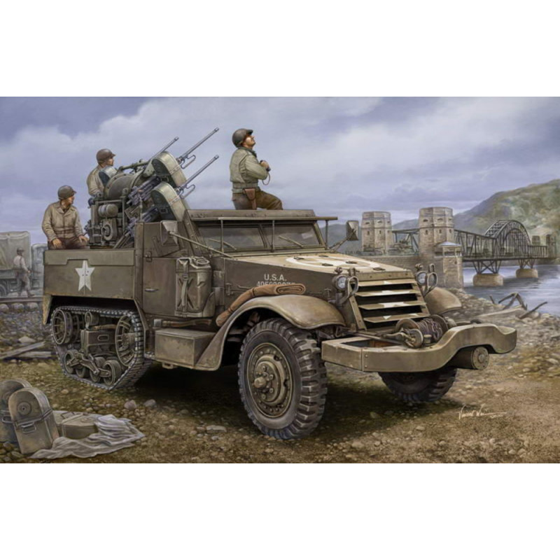 Véhicule de défense anti-aérienne M16 - 1/16 - TRUMPETER 00911