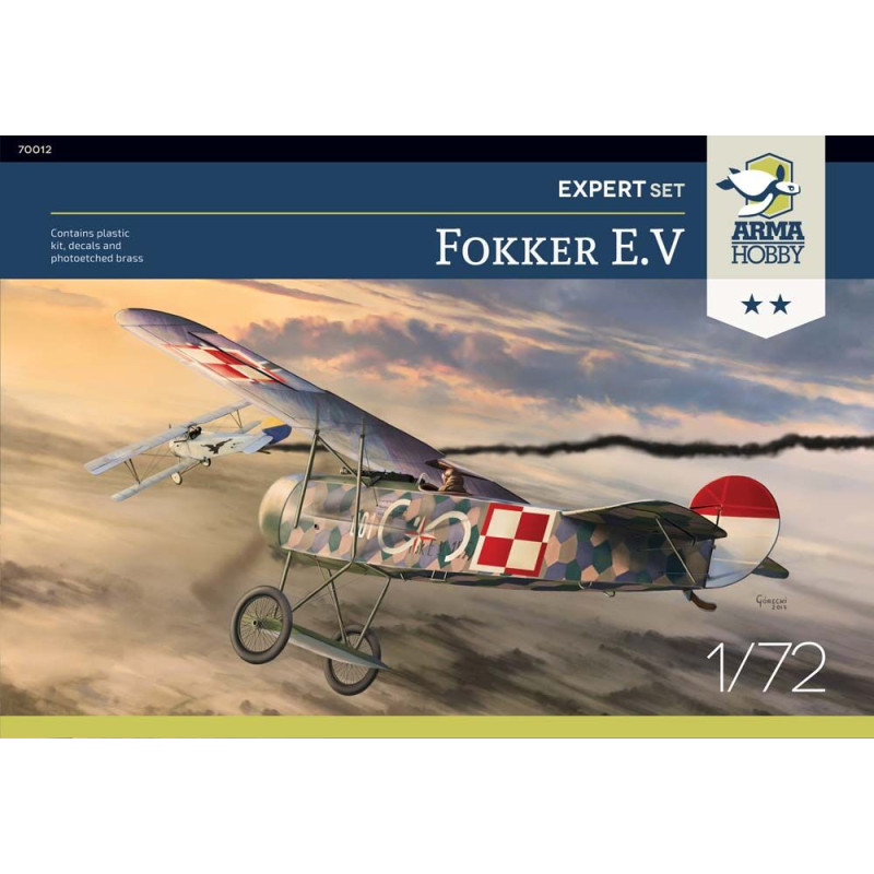 Fokker E.V Expert Set - 1/72 - ARMA HOBBY 70012