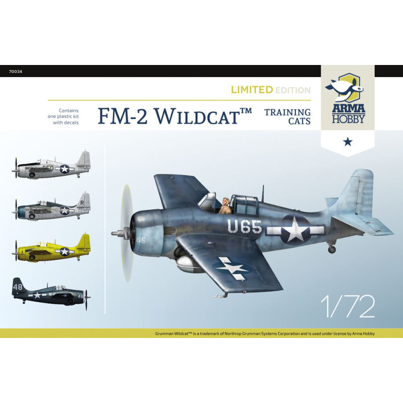 FM-2 Wildcat Training Cats Édition Limitée - 1/72 - ARMA HOBBY 70034
