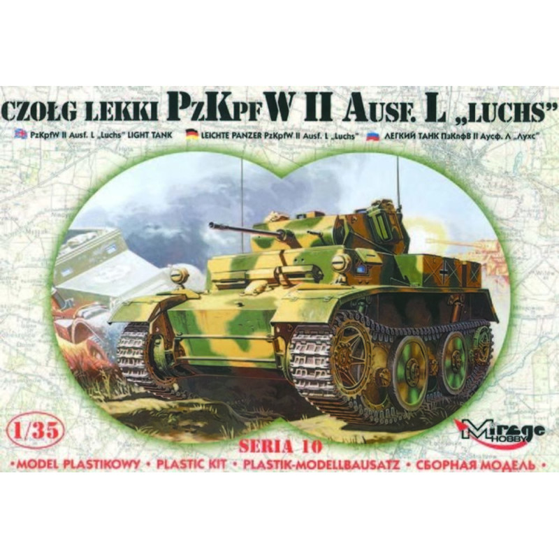 PzKpfw II Ausf. L''Luchs'' avec pièces photodécoupées - 1/35 - MIRAGE HOBBY 35107