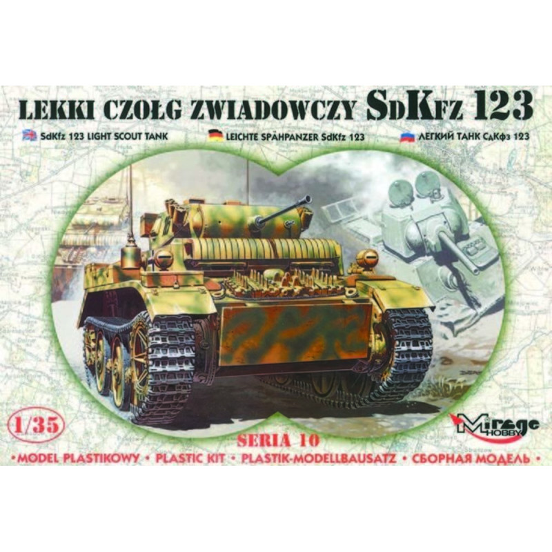 SdKfz. 123 avec pièces photo-découpées - Échelle 1/35 - MIRAGE HOBBY 35108