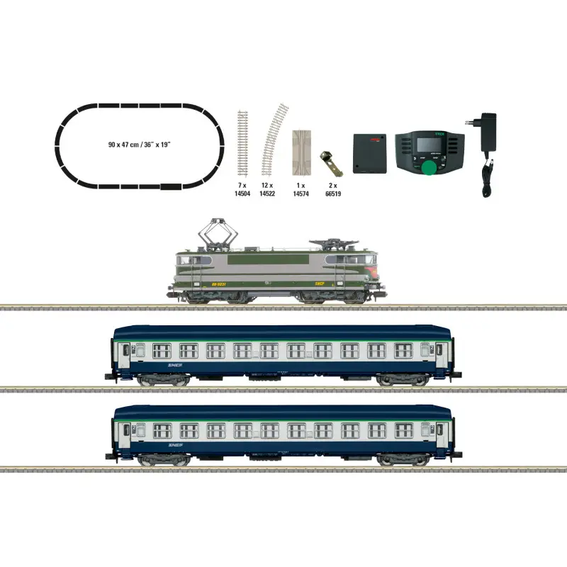 Coffret de démarrage digital son « Train de voyageurs SNCF » ép. IV - N 1/160 - Minitrix 11168