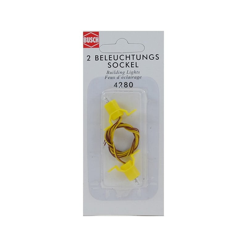 BUSCH 4280 - 2 ampoules éclairage bâtiments avec socle