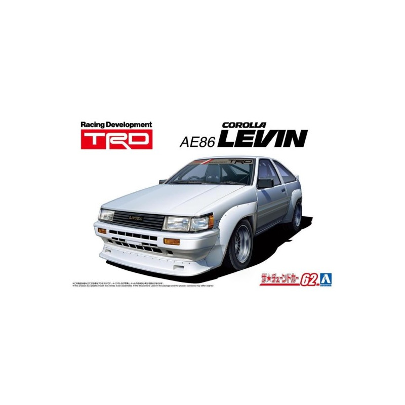 Toyota Corolla Trd AE86 Levin 1983 - 1/24 - AOSHIMA AO20092