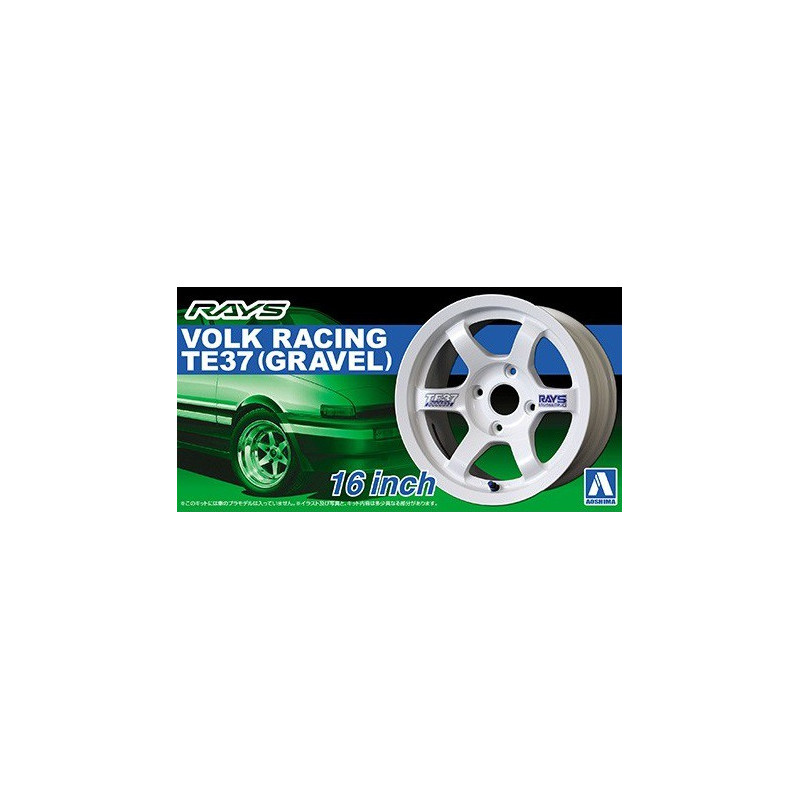 Jantes Volk Racing TE37 16" - 1/24 - AOSHIMA AO05250