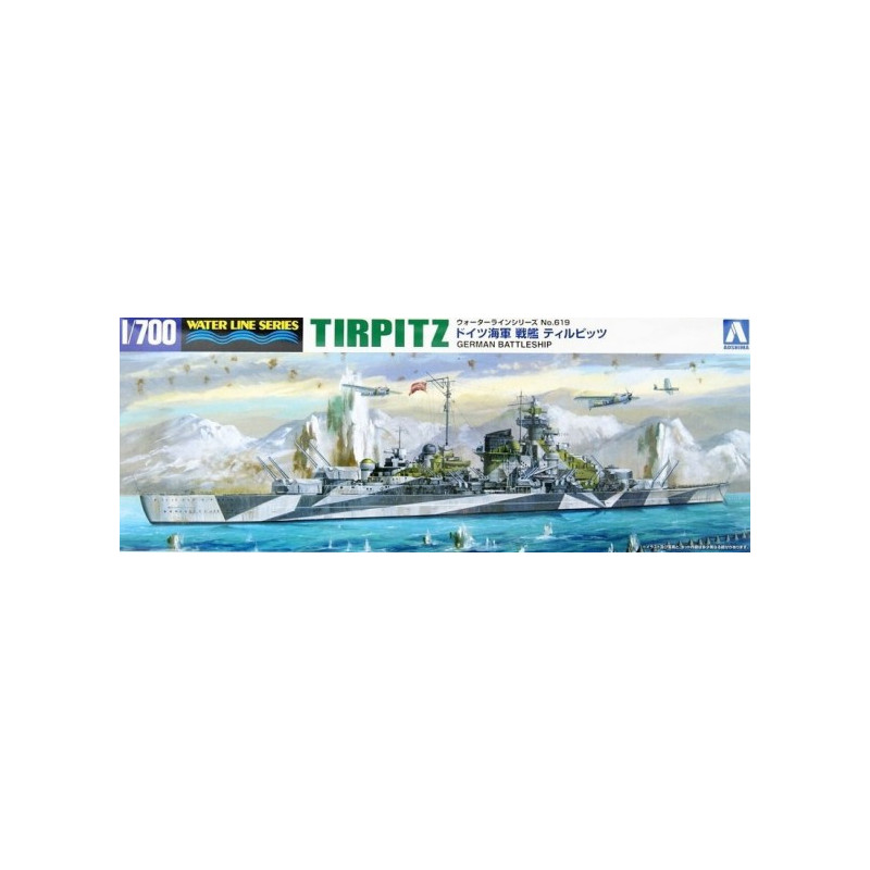 Cuirassé allemand Tirpitz - 1/700 - AOSHIMA 06749