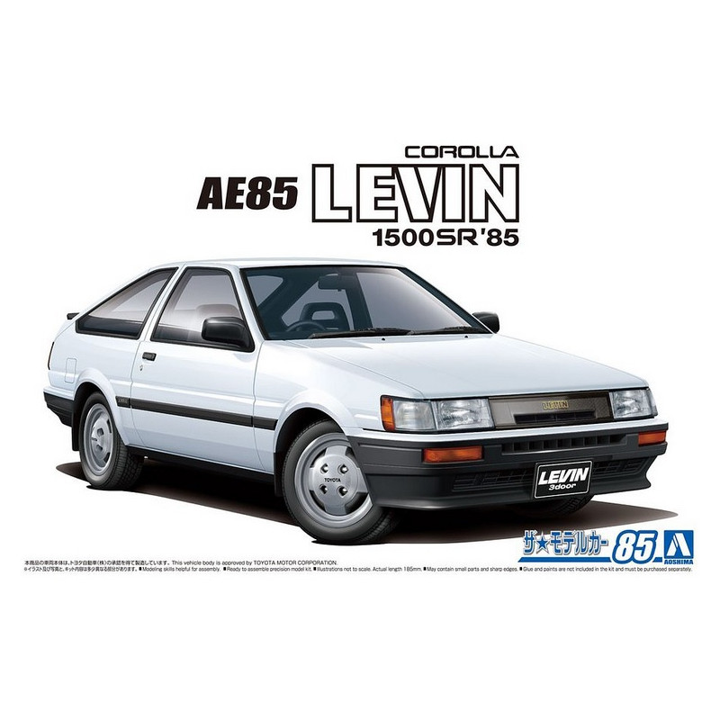 Toyota AE85 Corolla Levin 1500SR 1985 - 1/24 - AOSHIMA 05968