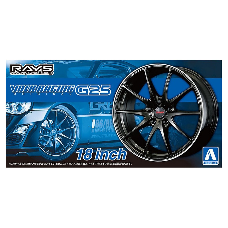 Jantes Volk Racing G25 18INCH - 1/24 - AOSHIMA 06118