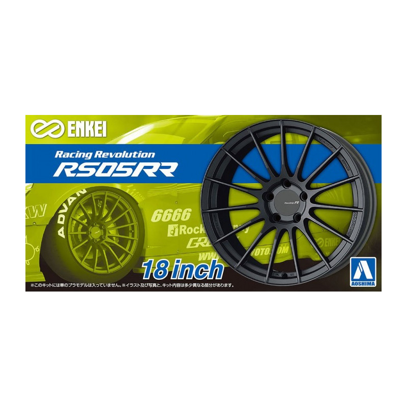 Jantes Enkei RS05RR 18 Inch - 1/24 - AOSHIMA 06119