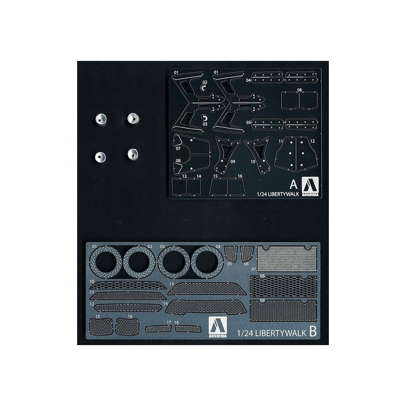 Set de détaillage Lb Works R35 GT-R - 1/24 - AOSHIMA 05678