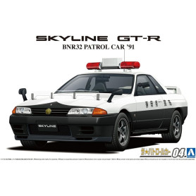 Nissan BNR32 Skyline GT-R Patrol Car 1991 - 1/24 - AOSHIMA 06284