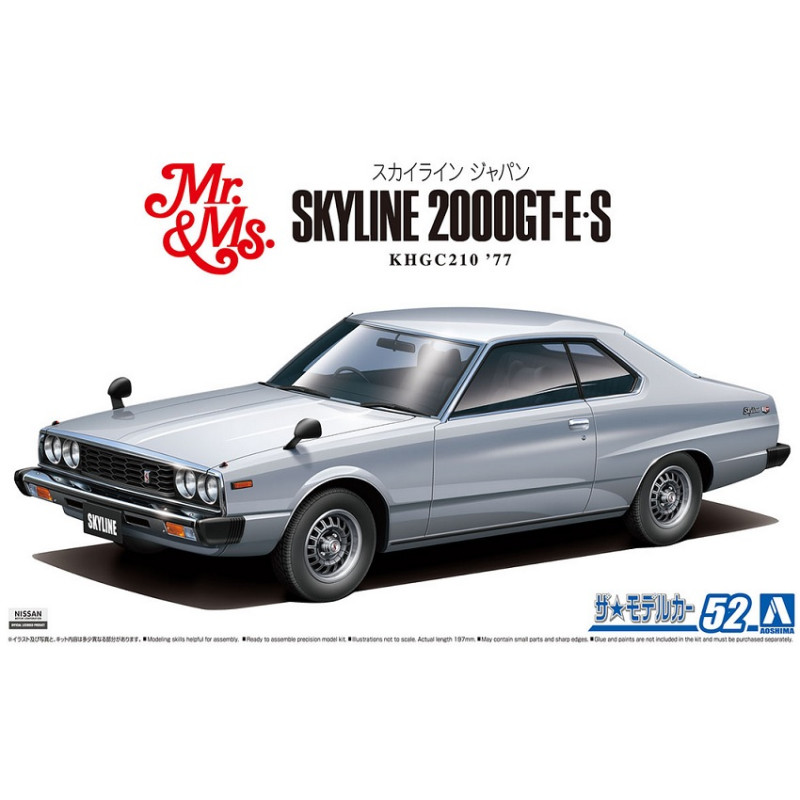Nissan KHGC210 Skyline HT2000 GT Es '77 - 1/24 - AOSHIMA 05837