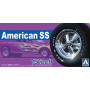 Roues American SS 15 pouces - 1/24 - AOSHIMA 06624