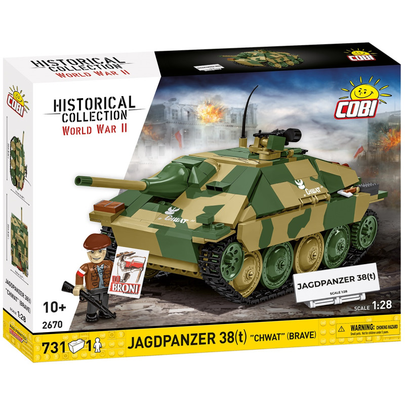 Jagdpanzer 38(T) "Chwat" (Brave) - échelle 1/28 - COBI 2670